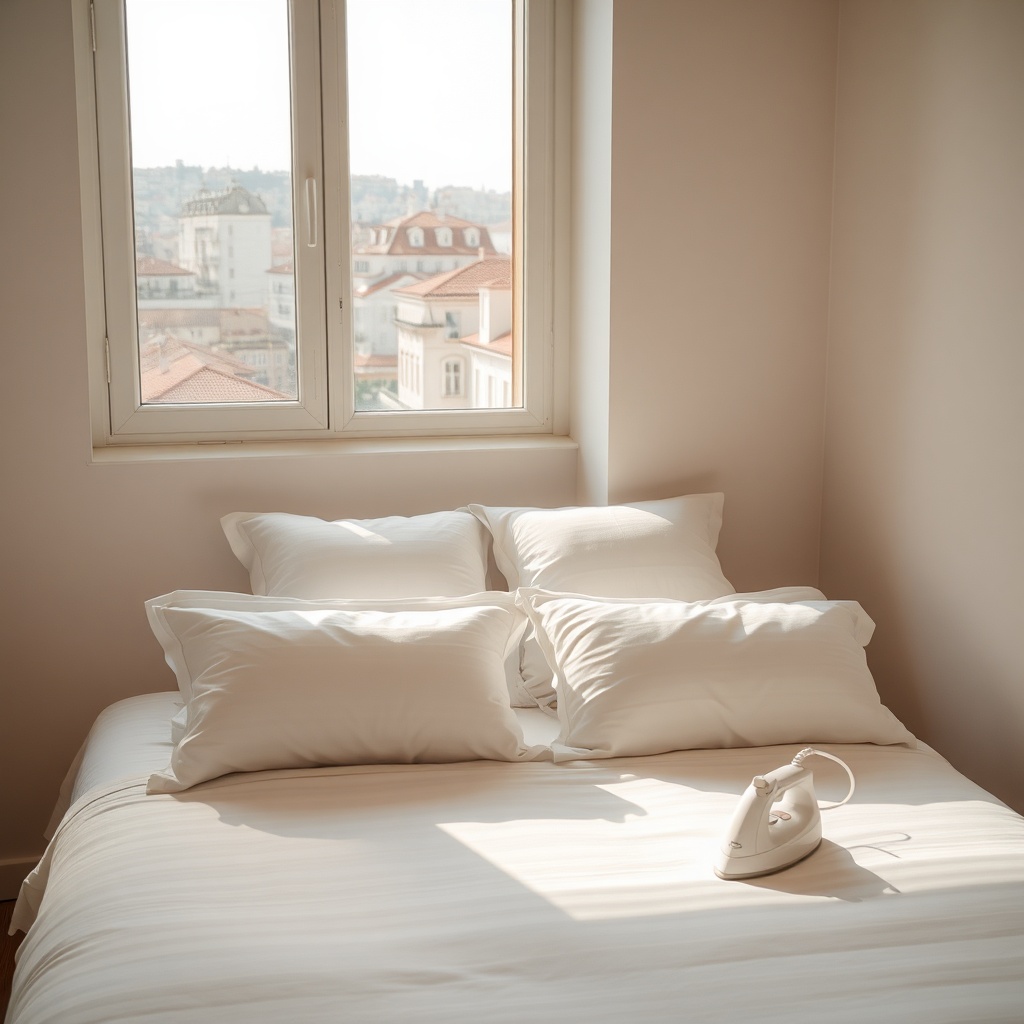 Fotos von gebügelten Laken: Verdreifachen Sie Ihre Buchungen auf Airbnb in Lissabon